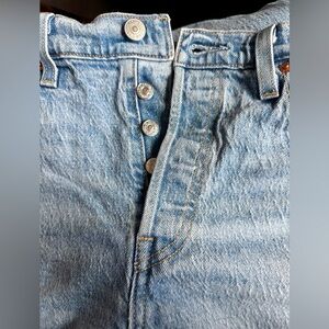 Levi's 501 Blue Straight Jeans